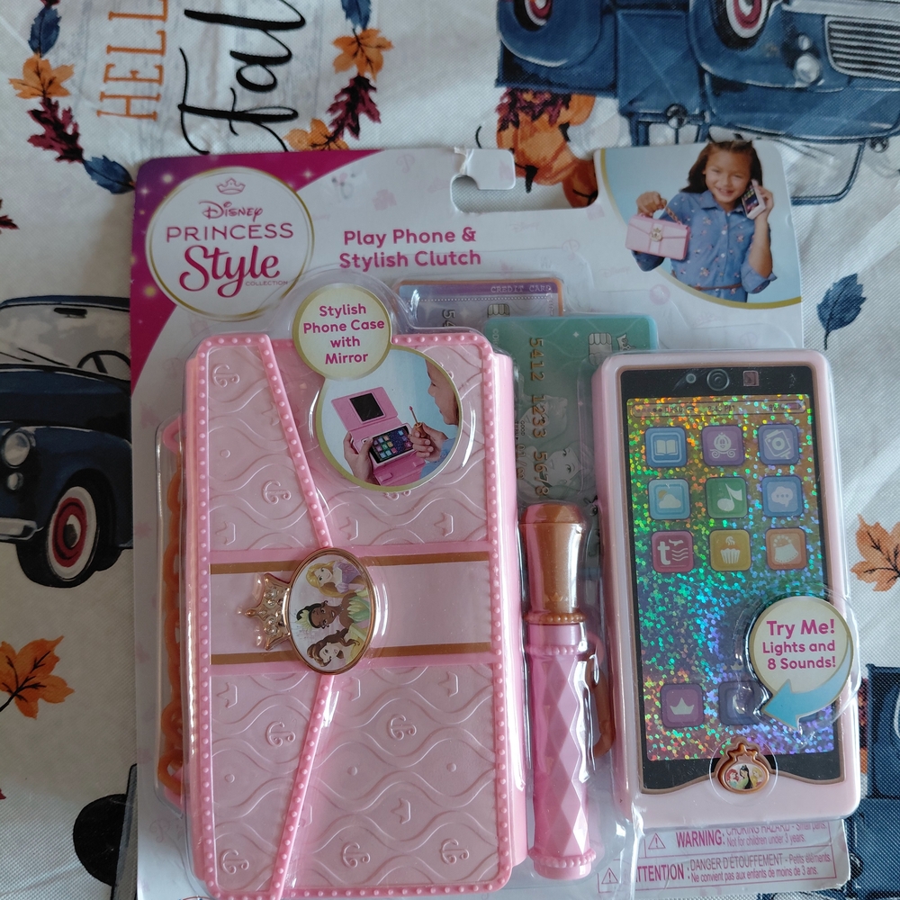 Disney Princess Style Pink Phone & Clutch Set